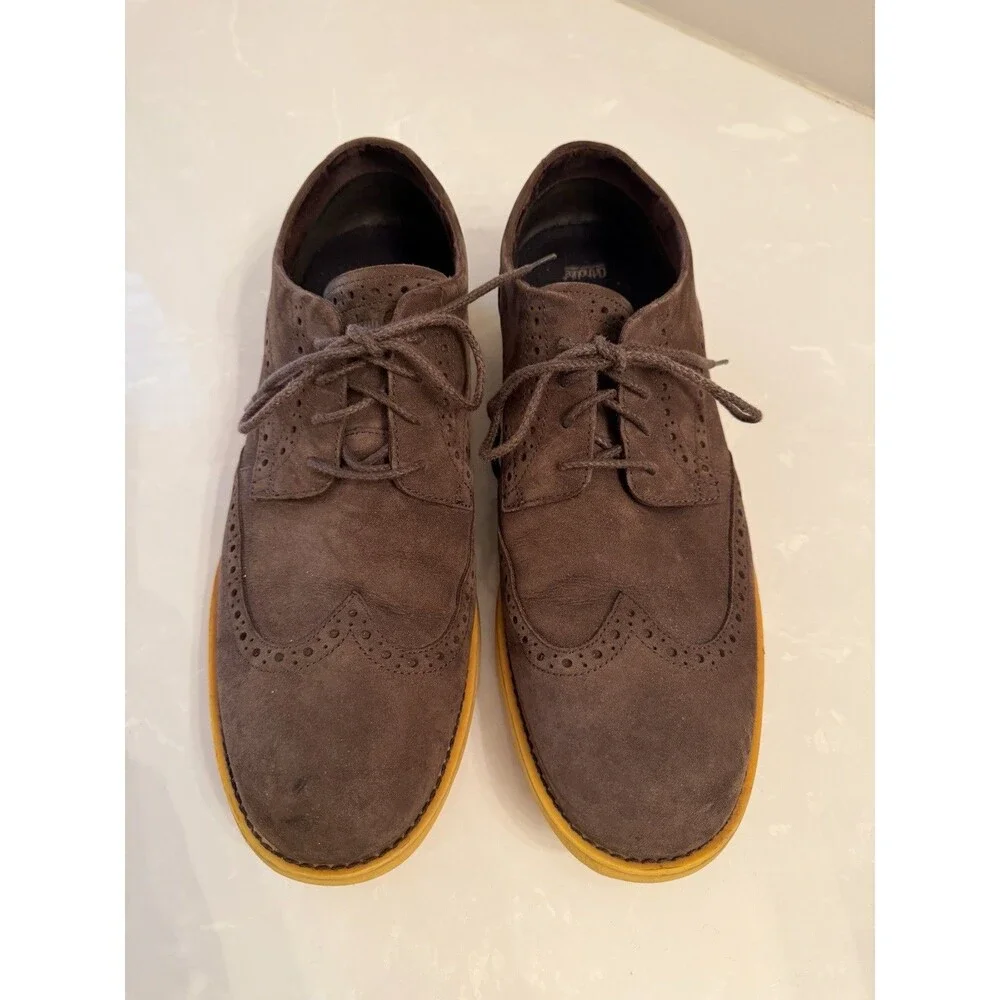 Timberland Earthkeepers Brown Suede Wingtip Oxford Shoes Men's Size 13M‎